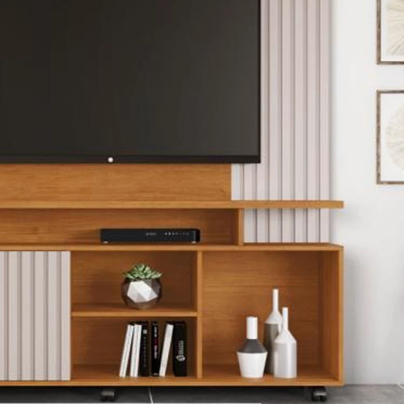 Home Serrano Larg. 1.50m Cinamomo/Off White C/detalhe Ripado - JCM - Imagem 3