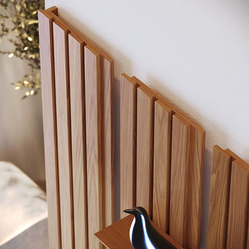 Painel Ripado Niágara Larg. 1.95m Freijó + Bancada Noronha Larg. 1.80m Off/Freijó | para TV até 82" - Colibri - Imagem 2