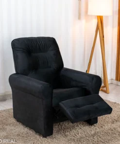 Poltrona Reclinável Clio MX-24 Veludo Preto 451