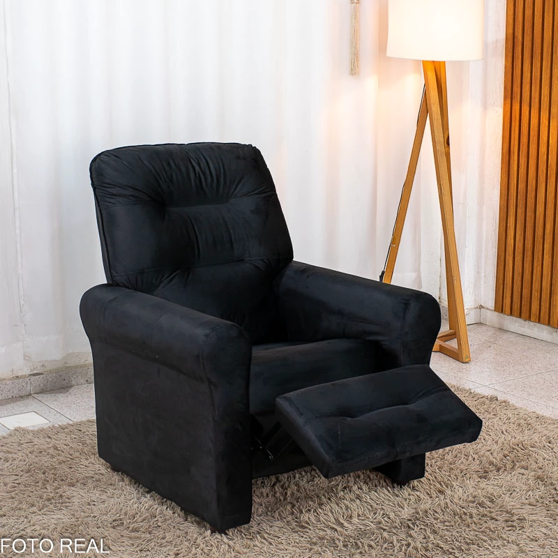 Poltrona Reclinável Clio MX-24 Veludo Preto 451