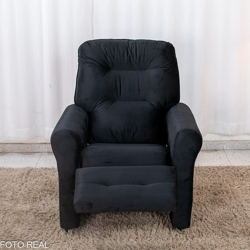 Poltrona Reclinável Clio MX-24 Veludo Preto 451 - Imagem 2