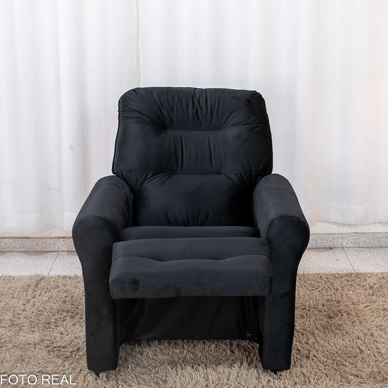 Poltrona Reclinável Clio MX-24 Veludo Preto 451 - Imagem 13