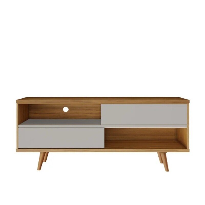 Rack Bancada NT 1180 Larg.1.35m Freijó/Off para TV até 55"- Notável - Imagem 10