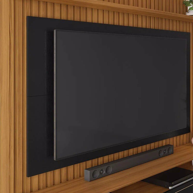 Home NT 1340 Larg. 1.83m Freijó/Preto Ripado para TV até 65" - Notável - Imagem 8
