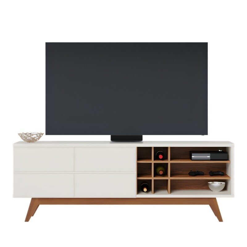 Bancada Noronha Larg. 1.80m Off/Freijó para TV até 70" Colibri - Oferta - Imagem 8