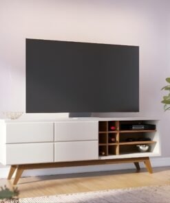 Bancada Noronha Larg. 1.80m Off/Freijó para TV até 70" Colibri - Oferta