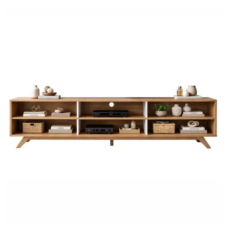 Home Theater Diplomata Cinamomo/Off White Larg. 2.00m para TV até 60'' - Valdemóveis - Imagem 4