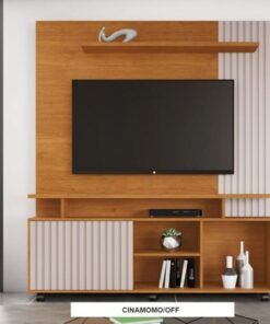 Home Serrano Larg. 1.50m Cinamomo/Off White C/detalhe Ripado - JCM