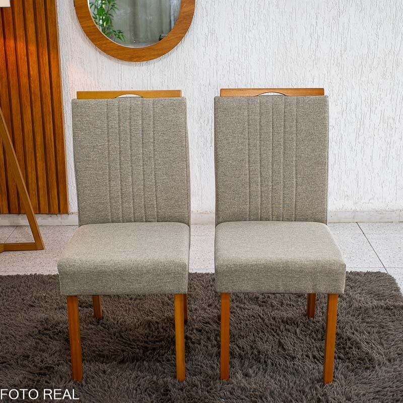 Mesa de Jantar Bali 120×80 Vidro Off/Base Madeira + 4 Cad. Atlanta Linho Bege Cru Madeira Minas Plac - Entregue Montada - Imagem 24