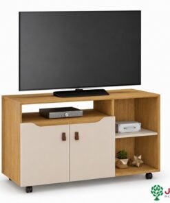 Rack Seleto Candian Larg. 1.21m Cinamomo/Off para TV até 49" - JCM